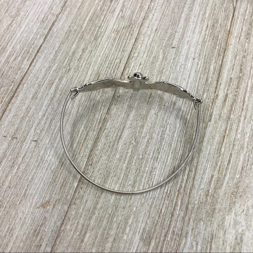 Silver Bat Bangle